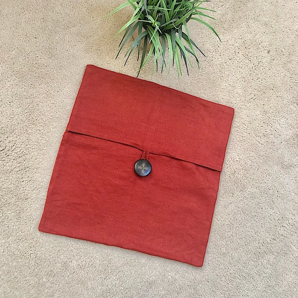 Pottery Barn Accent Pillow Cover Rust